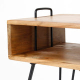 Comodino Aimée DH Interno Acacia LxLxH 45x39x17 Legno di acacia Bianco foto dettaglio