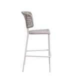 Sedia da giardino Leslie Dimehouse Bianco LxPxH 118x58x55 Corda Foto bianca vista laterale