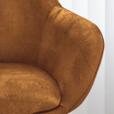 Sgabello da bar Elise Velluto Dimehouse Cognac LxPxH 95x59x57 Velluto Dettaglio fotografico atmosferico