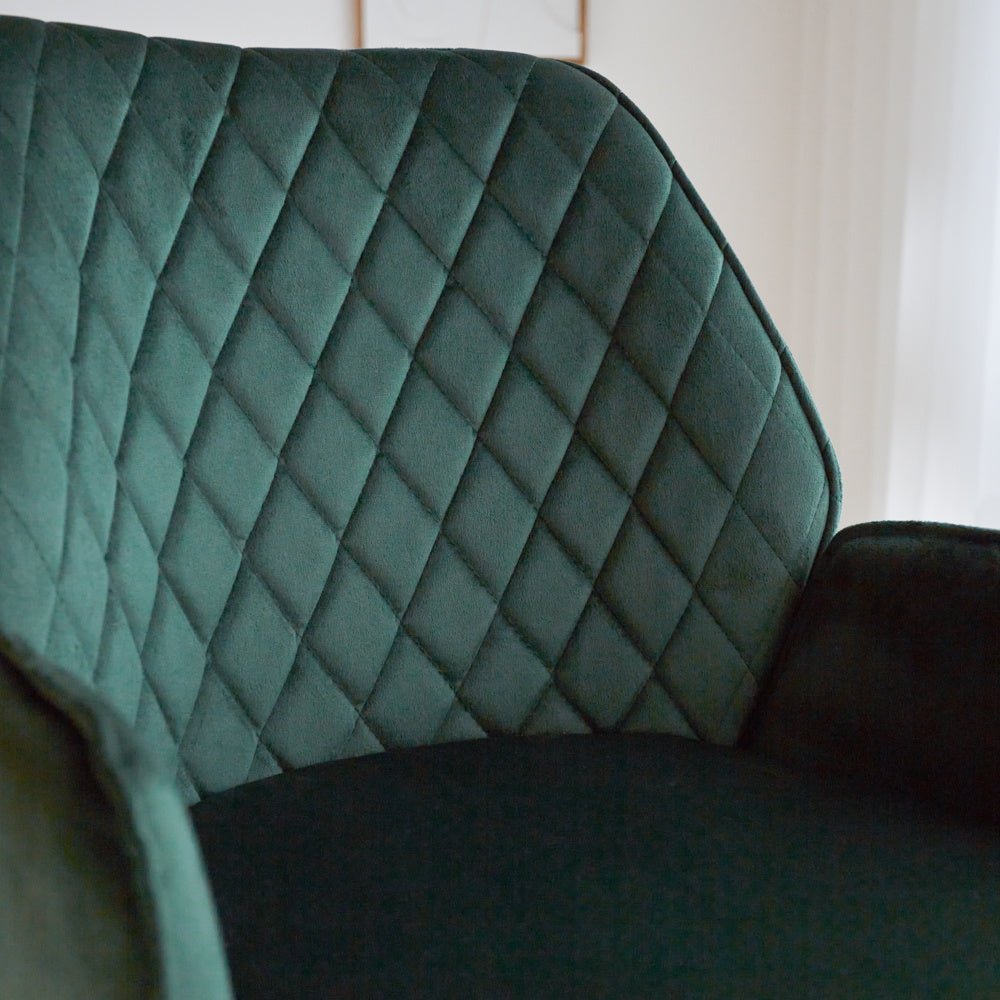 Sgabello da bar Novan velluto Dimehouse Verde LxWxH 75x58x54 Tessuto Campione colore foto Atmosphere