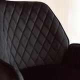 Sgabello da bar Novan velluto Dimehouse Nero LxPxH 75x58x54 Tessuto Dettaglio fotografico atmosferico