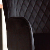 Sgabello da bar Novan velluto Dimehouse Nero LxPxH 75x58x54 Tessuto Dettaglio fotografico atmosferico