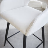 Sgabello da bar Skye Dimehouse Bianco LxPxH 81x63x54 Tessuto Dettaglio fotografico atmosferico