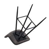 Sgabello da bar Kenton Dimehouse Antracite LxPxH 84x54x49 Microfibra Bianco foto diversa