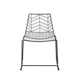 Sedia da giardino Millie Dimehouse Nero LxPxA 87x62x61 Metallo Bianco foto vista frontale