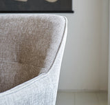 Sedia per sala da pranzo Camiel Dimehouse Grigio LxPxH 62x61x54 Tessuto Atmosfera foto diversa