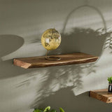 Mensola a muro Durris DH Interior Acacia LxLxH 63x22x7 Legno di acacia Foto atmosferica vista frontale diagonale
