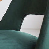 Sedia per sala da pranzo Mila Dimehouse Verde LxPxH 66x57x49 Tessuto Dettaglio fotografico atmosferico