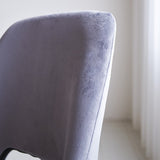 Sedia per sala da pranzo Mila Dimehouse Grigio LxPxH 66x57x49 Tessuto Dettaglio fotografico atmosferico