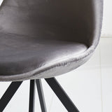 Sedia per sala da pranzo Jace Dimehouse Antracite LxPxH 71x59x52 Tessuto Atmosferico dettaglio fotografico