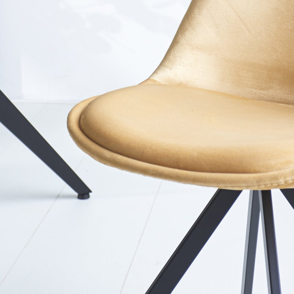 Sedia per sala da pranzo Jace Dimehouse Beige LxWxH 70x58x53 Tessuto Foto atmosferica in situazione