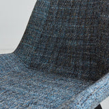 Sedia per sala da pranzo Jada Chenille Dimehouse Blu LxPxH 79x57x53 Tessuto Dettaglio fotografico atmosferico