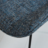 Sedia per sala da pranzo Jada Chenille Dimehouse Blu LxPxH 79x57x53 Tessuto Dettaglio fotografico atmosferico