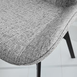 Sedia per sala da pranzo Jada Dimehouse Grigio LxPxH 79x57x53 Tessuto Dettaglio fotografico atmosferico