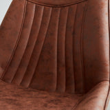 Sedia per sala da pranzo Jada Ecopelle Dimehouse Cognac LxPxH 79x57x53 Ecopelle Atmosfera colore foto campione