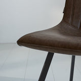 Sedia per sala da pranzo Jimmy Ecopelle Dimehouse Tortora LxPxH 75x57x51 Ecopelle Atmosfera foto diversa