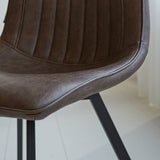 Sedia per sala da pranzo Jimmy Ecopelle Dimehouse Taupe LxWxH 75x57x51 Ecopelle Dettaglio fotografico atmosferico