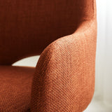 Sedia per sala da pranzo Suzy Dimehouse Arancione LxPxH 64x61x53 Tessuto Atmosfera foto diversa