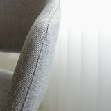 Sedia per sala da pranzo Don Dimehouse Tessuto grigio LxPxH 60x56x56 Dettaglio fotografico atmosferico