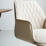 Sedia per sala da pranzo Novan bouclé Dimehouse Beige LxWxH 67x59x57 Tessuto Dettaglio fotografico atmosferico