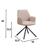 Sedia per sala da pranzo Novan bouclé Dimehouse Tessuto Beige LxPxH 67x59x57 Indicazione dimensione foto bianca