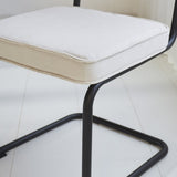 Sedia per sala da pranzo Remo in tessuto cannettato Dimehouse Beige LxWxH 56x55x52 Tessuto a coste Dettaglio fotografico atmosferico