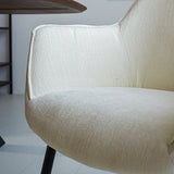 Sedia per sala da pranzo Sev Dimehouse Bianco LxPxH 68x62x61 Tessuto Atmosfera foto diversa