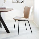 Sedia per sala da pranzo Sia Dimehouse Beige LxPxH 72x55x51 Tessuto Foto atmosferica vista laterale