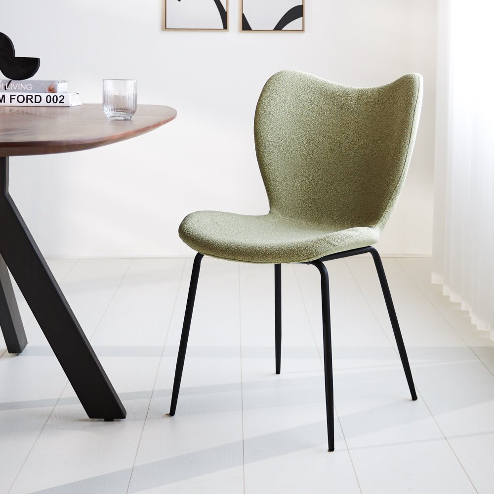 Sedia per sala da pranzo Sia Dimehouse Verde LxPxA 72x55x51 Tessuto Foto atmosferica vista diagonale frontale
