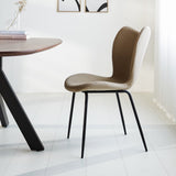 Sedia per sala da pranzo Sia Dimehouse Taupe LxWxH 72x55x51 Tessuto Foto atmosferica vista laterale