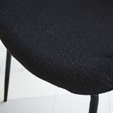 Sedia per sala da pranzo Sia Dimehouse Nero LxPxA 72x55x51 Tessuto Dettaglio fotografico atmosferico