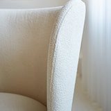 Sedia per sala da pranzo Tess Dimehouse Tessuto bianco LxPxH 65x62x56 Dettaglio fotografico atmosferico