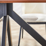 Tavolo da pranzo Parigi Dimehouse Marrone LxPxH 165x105x8 Legno di acacia Dettaglio fotografico atmosferico