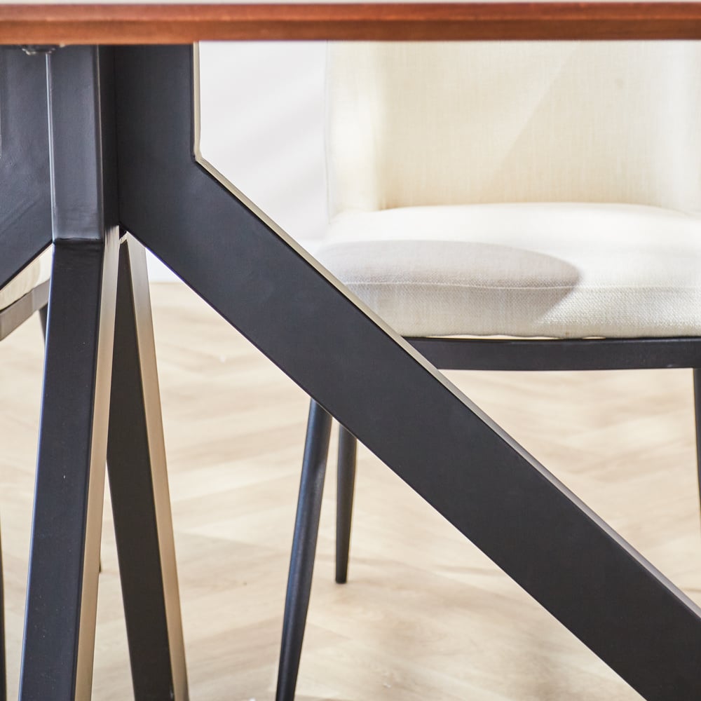 Tavolo da pranzo Parigi Dimehouse Marrone LxPxH 185x105x8 Cornice per foto in legno di acacia