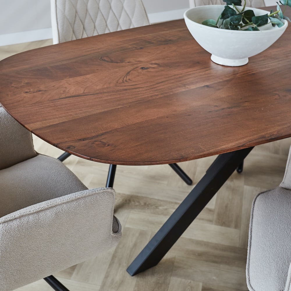 Tavolo da pranzo Parigi Dimehouse Marrone LxPxH 245x105x8 Cornice per foto in legno di acacia