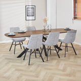 Tavolo da pranzo Parigi Dimehouse Marrone LxPxH 245x105x8 Legno di acacia Ambientazione fotografica suggestiva 2