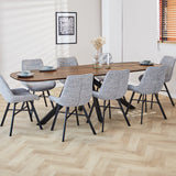 Tavolo da pranzo Parigi Dimehouse Marrone LxPxH 285x105x8 Legno di acacia Ambientazione fotografica d'atmosfera 2