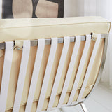 Esposizione di poltrone Dimehouse Crema LxWxH 80x78x78 Pelle di vacchetta Dettaglio fotografico atmosferico