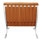 Esposizione di poltrone Dimehouse Cognac LxPxH 80x78x78 Pelle di vacchetta Bianco foto diagonale vista posteriore