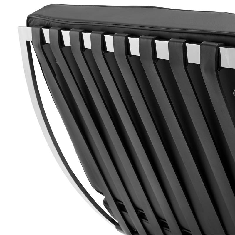 Esposizione di poltrone Dimehouse Nero LxWxH 80x78x78 Pelle di mucca Dettaglio fotografico bianco