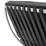 Esposizione di poltrone Dimehouse Nero LxWxH 80x78x78 Pelle di mucca Dettaglio fotografico bianco