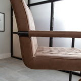 Sedia per sala da pranzo Dean Dimehouse Tortora LxPxH 70x58x57 Tessuto Atmosfera foto diversa