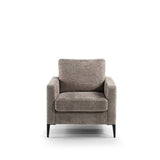 Poltrona Flora DH Interni Tessuto Beige Bianco foto vista frontale