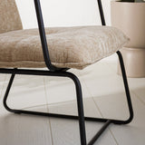 Poltroncina Hailey in ciniglia Dimehouse Beige LxWxH 66x64x37 Tessuto Dettaglio fotografico atmosferico