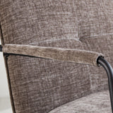 Poltroncina Hailey in ciniglia Dimehouse Tessuto grigio LxPxH 66x64x37 Dettaglio fotografico atmosferico