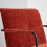 Poltroncina Hailey in ciniglia Dimehouse Rame LxPxH 66x64x37 Tessuto Foto di dettaglio atmosferico