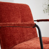 Poltroncina Hailey in ciniglia Dimehouse Rame LxPxH 66x64x37 Tessuto Foto di dettaglio atmosferico