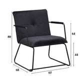 Poltrona Hailey in velluto Dimehouse Verde scuro LxWxH 66x64x37 Velvet White Indicazione della dimensione della foto