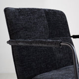 Poltroncina Hailey in ciniglia Dimehouse Nero LxPxH 66x64x37 Tessuto Dettaglio fotografico atmosferico