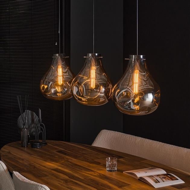Lampada a sospensione Denissia DH Interior Nero LxLxH 106x47x39 Metallo Foto atmosferica vista frontale diagonale